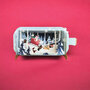 3D pop up kerstkaart - message in a bottle - honden in arrenslee