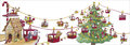 uitklapbare kerstkaart cache-cache - kabelbaanslinger