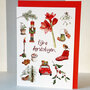 8 kerstkaarten Christa Mulder - fijne kerstdagen - amaryllis