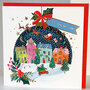 8 kerstkaarten Clare Maddicott - fijne feestdagen - kerstdorp