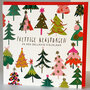 8 kerstkaarten Clare Maddicott - prettige kerstdagen en een gelukkig nieuwjaar - kerstbomen