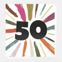 50 jaar - wenskaart caroline gardner - multicolour