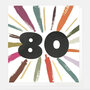 80 jaar - wenskaart caroline gardner - multicolour