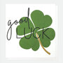 wenskaart caroline gardner - good luck - klavertje vier