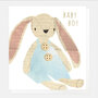 geboortekaartje caroline gardner - baby boy - konijn