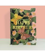 lasergesneden wenskaart blossom - happy birthday - vlinder | mullerwenskaarten 