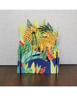 3d pop-up kaart miniature greetings - cheetah | muller wenskaarten