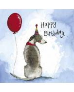 verjaardagskaart alex clark - happy birthday - hond