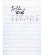 grote wenskaart A4 - follow your dreams