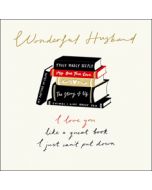 luxe valentijnskaart woodmansterne - husband I love you like a great book I can't put down