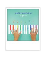 ansichtkaart instagram pickmotion - happy birthday to youuu - piano