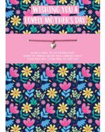moederdagkaart met geluksarmbandje - Wishing you a lovely Mother's Day | muller wenskaarten