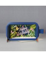 3D pop up wenskaart - message in a bottle - happy birthday - vlinders
