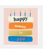 verjaardagskaart caroline gardner - happy birthday to you - taart