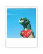 ansichtkaart instagram pickmotion - big hug - dinosaurus