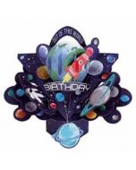 3D verjaardagskaart - pop ups - out of this world birthday - planeten