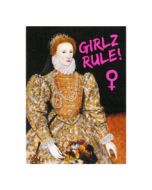 wenskaart - girlz rule - schilderij | mullerwenskaarten