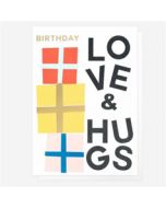 verjaardagskaart caroline gardner - birthday love & hugs