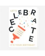 verjaardagskaart caroline gardner - let's celebrate, it's your birthday!