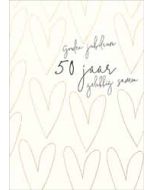 50 jaar gouden jubileum - wenskaart adorable - 50 jaar gelukkig samen