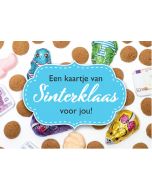 sinterklaas ansichtkaart - een kaartje van sinterklaas voor jou! - snoepgoed | mullerwenskaarten