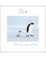 wenskaart woodmansterne - dad following in your footsteps - pinguins