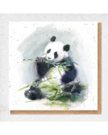 wenskaart fine art - panda