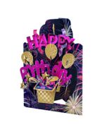 3D kaart - swing cards - happy birthday - vuurwerk | Muller wenskaarten