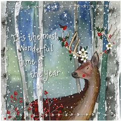kerstkaart alex clark - it's the most wonderful time of the year - hert
