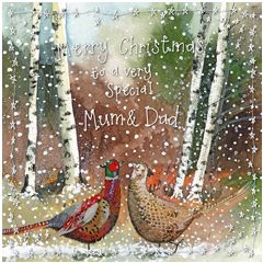 kerstkaart alex clark - merry christmas to a very special mum & dad