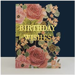 lasergesneden wenskaart blossom - birthday wishes - rozen | mullerwenskaarten 