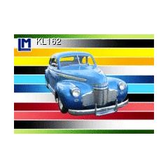 3d ansichtkaart - lenticulaire kaart - blauwe auto