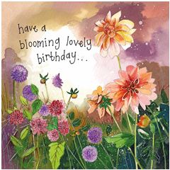 verjaardagskaart alex clark - have a blooming lovely birthday... - dahlia's | muller wenskaarten