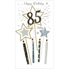 grote luxe 85 jaar wenskaart - happy birthday | muller wenskaarten