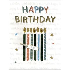 grote verjaardagskaart A4 - happy birthday  to you 
