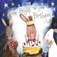 verjaardagskaart alex clark - shine bright on your birthday - hazen