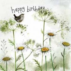 verjaardagskaart alex clark - happy birthday - vogeltje