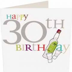30 jaar - wenskaart caroline gardner - happy 30th birthday - wodka