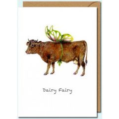 wenskaart - dairy fairy - koe | muller wenskaarten