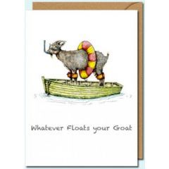 wenskaart - Whatever Floats your Goat | muller wenskaarten