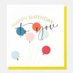 verjaardagskaart caroline gardner - happy birthday to you - ballonnen