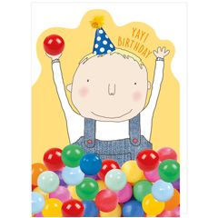 verjaardagskaart cheeky chops - yay birthday - ballenbak | muller wenskaarten