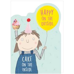 verjaardagskaart cheeky chops - happy on the outside cake on the inside | muller wenskaarten