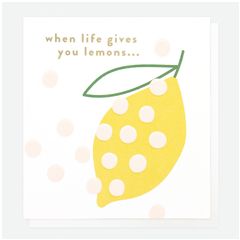 wenskaart caroline gardner - when life gives you lemons - citroen
