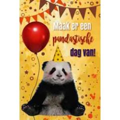 felicitatiekaart - maak er een pandastische dag van!