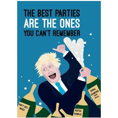 wenskaart - the best parties are the ones you can't remember | muller wenskaarten