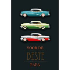 vaderdagkaart - voor de beste papa - auto's