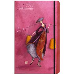 16 maanden kalender 2023 gaelle boissonnard - roze | muller wenskaarten