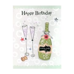 Wonderlijk champagne, wijn en bier | verjaardagskaarten | Muller wenskaarten XX-81
