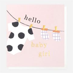 geboortekaartje caroline gardner -  hello baby girl | muller wenskaarten
